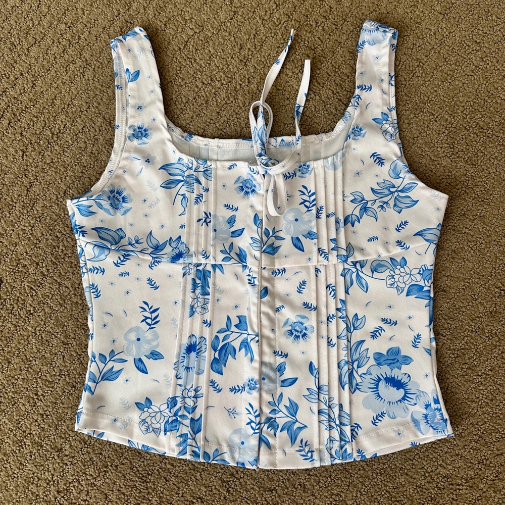 Amazon Women’s Floral Crop Top Bustier